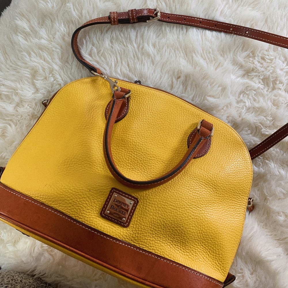 Dooney & Bourke pebble grained domed satchel